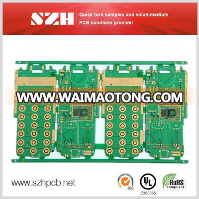 Red Solder Mask and HASL Surface Type Double Sided PCB